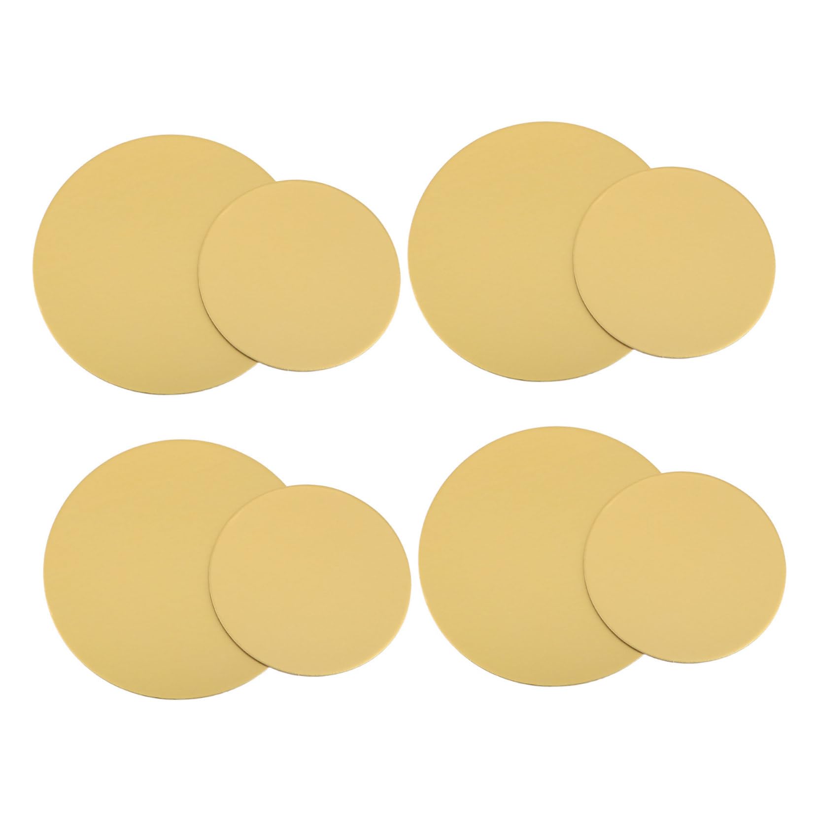 OFFSCH 8pcs Round Cake Bottom Boards 6 Inch 8 Inch Mousse Cake Bases Nonstick Cardboard Cake Circles for Wedding Birthday Dec