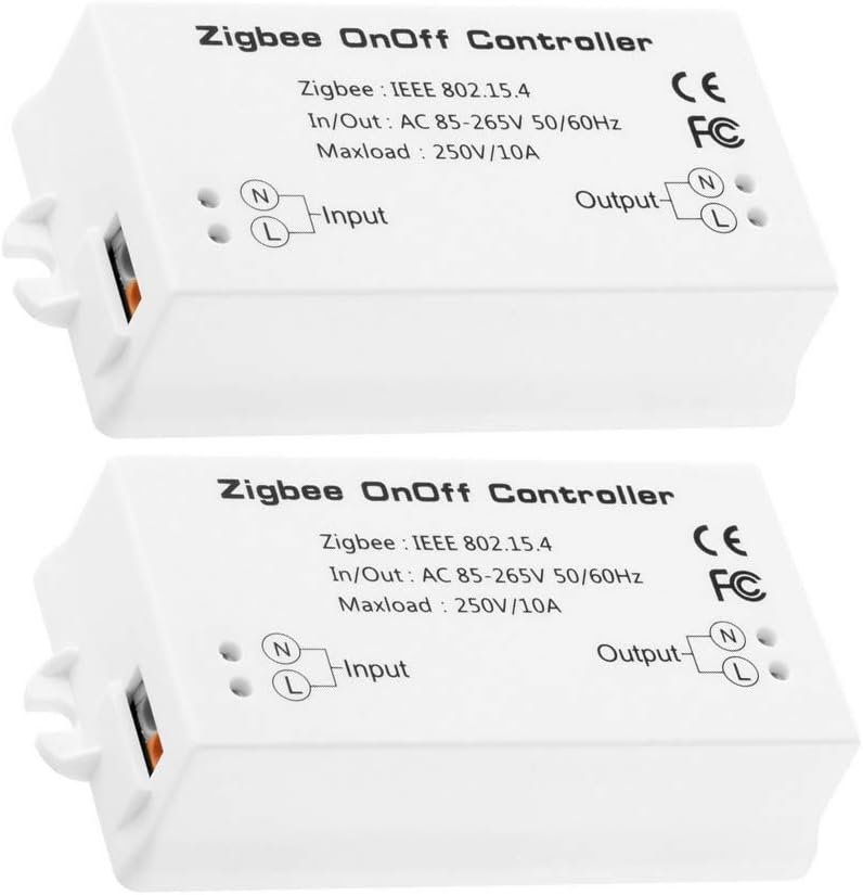 [2 Pieces]Zigbee Home Smart Controller,Zigbee Smart Switch,Compatible with Amazon Echo Plus Alexa, and Smart Things Hub APP & Voice Controlled