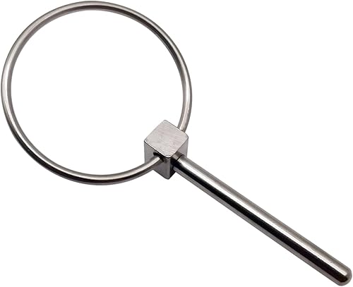 Miniatura 6 de Par de acero inoxidable 316 de diámetro. 0.177 in (316 pulgadas) Tractores agrícolas Remolques excavadoras Lynch Pin enganche pasadores remolque