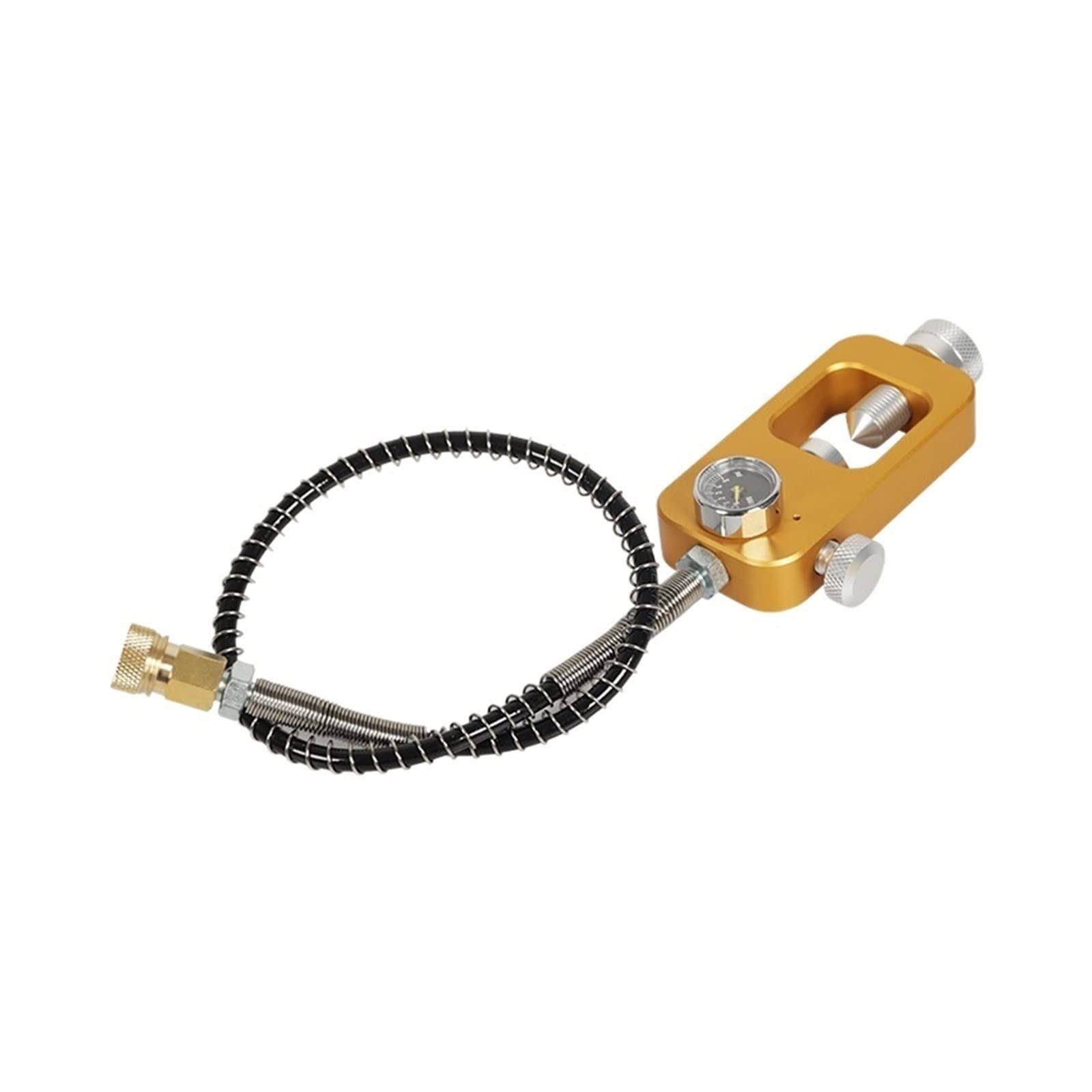 Sprzęt do nurkowania Mini Butla Z Tlenem Adapter Sprzęt Do Pływania Korzystanie z bezpieczniejszego(Black adapter (psi dial))