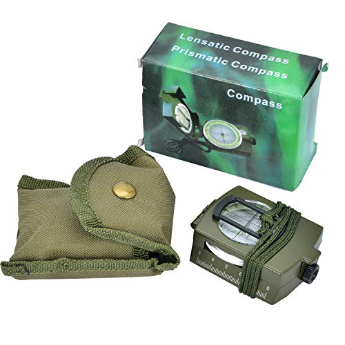 Brújula militar multifuncional lente táctico impermeable miniatura 7