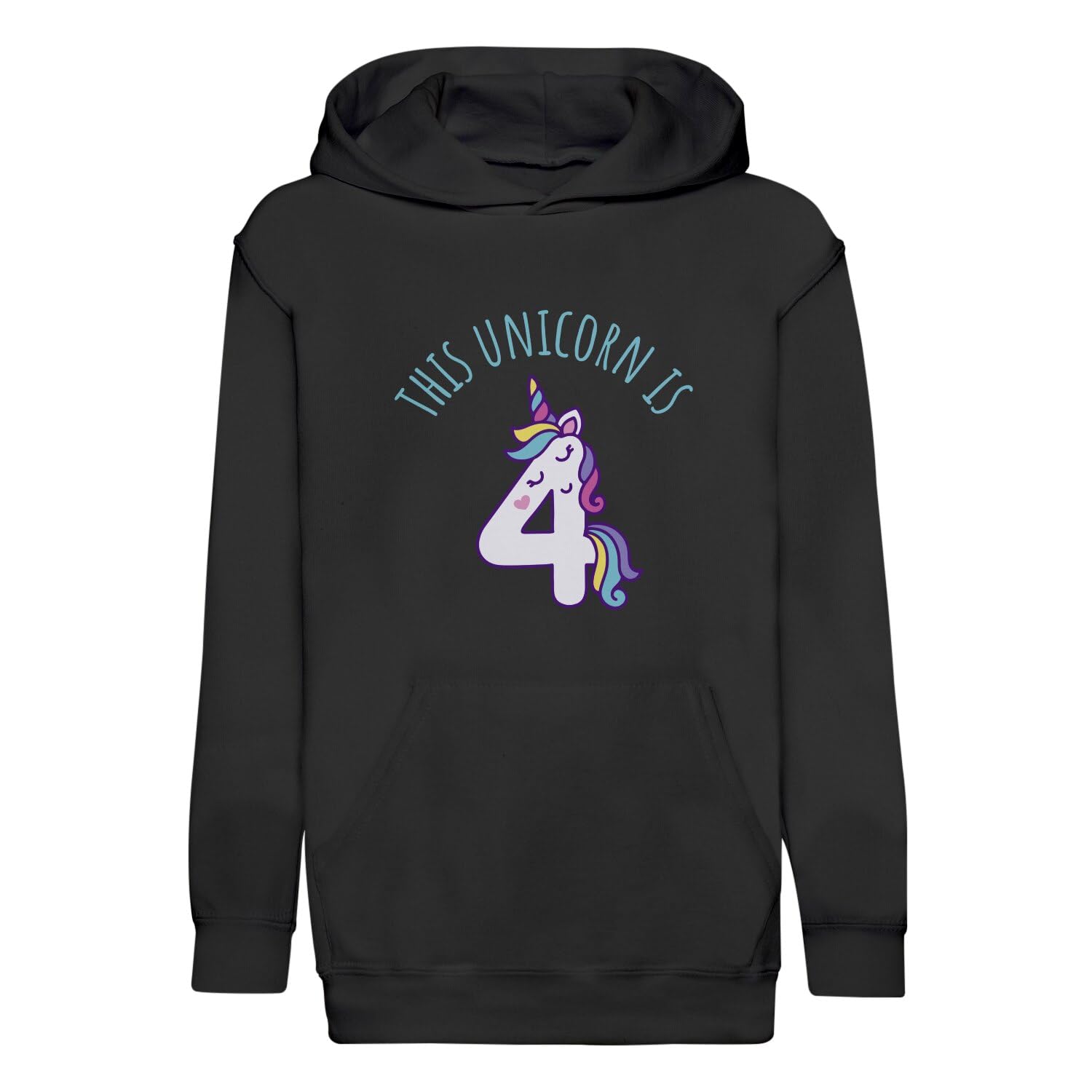 Sweat à capuche premium licorne 4 ans de qualité supérieure - 4