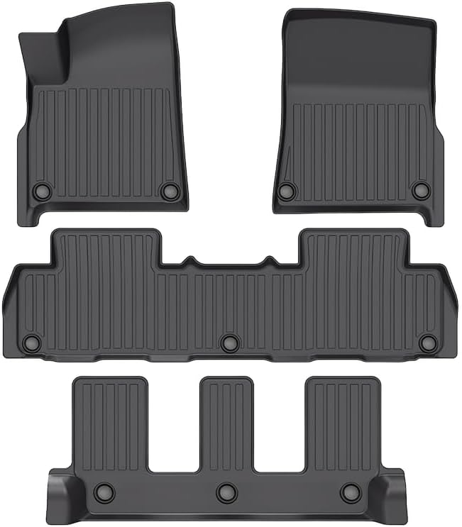 LinerX - Para los modelos Rivian R1S 2022-2024 - Alfombrillas personalizadas para automóvil - Cobertura máxima, todo tipo de clima, medición láser -