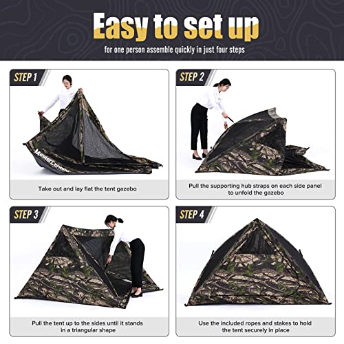 Image of MASTERCANOPY 7x7 Portable Screen House Room Pop up Gazebo Outdoor Camping (7x7, Camouflage)
