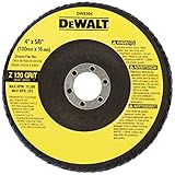 DEWALT DW8304 4-Inch by 5/8-Inch 120 Grit Zirconia Angle Grinder Flap Disc