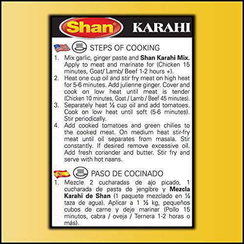 Shan - Karahi Seasoning Mix (50g) - Spice Packets for Karahi Masala (Pack of 6)