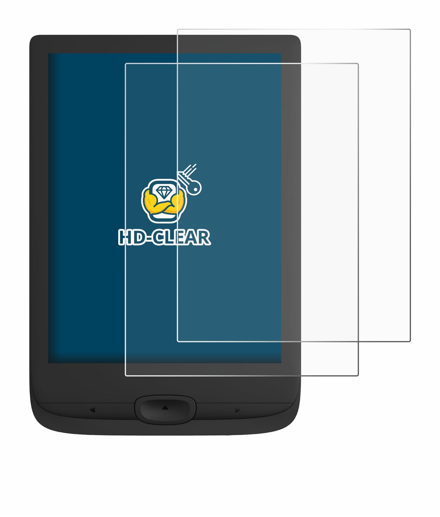 brotect 2-Pack Screen Protector for Pocketbook Basic Lux 4 - HD-Clear Protection Film