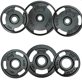 Biggins 1.0 Machined Cast Iron 175lb Olympic Weight Plate Set