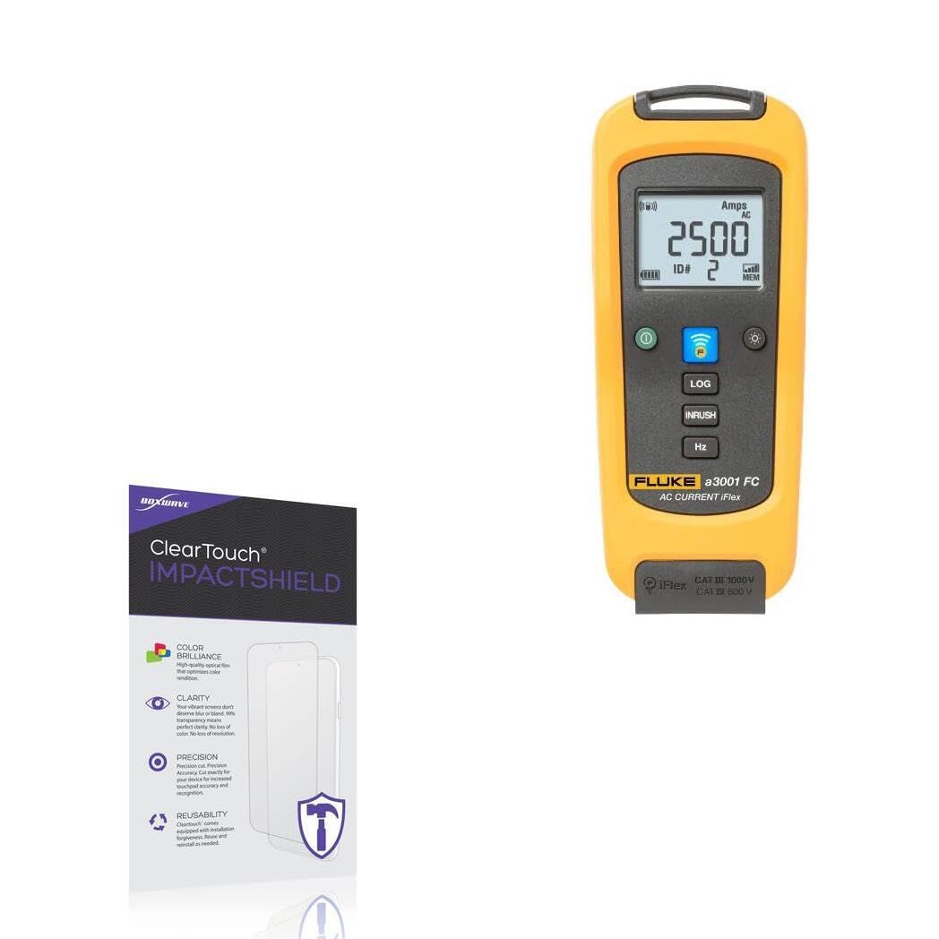 BoxWave Screen Protector Compatible with Fluke a3001 FC - ClearTouch ImpactShield (2-Pack), Impenetrable Screen Protector Flexible Film