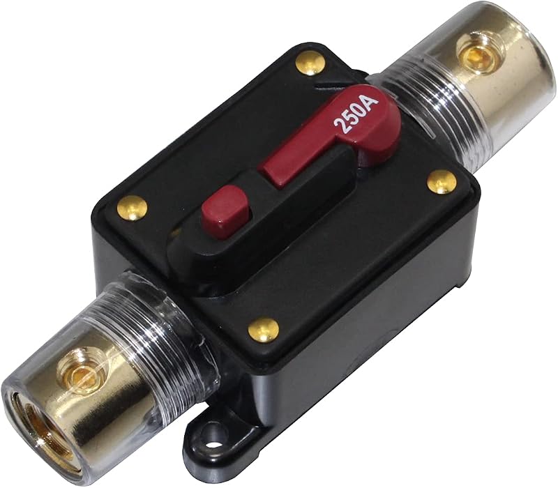 Disjuntor automotivo porta-fusível em linha Generic 250 A para sistemas 12–48 V DC – 1 unidade