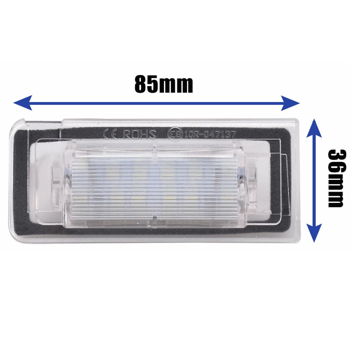 Światła LED do Tablicy Rejestracyjnej Białe Ksenonowe BEZ BŁĘDÓW Compatible For Audi TT MK1 8N 1999-06 Roadster 8N9 1999-2006 Coupe 8N3 1998-2006 Wodoszczelne Oświetlenie Tylne 6000K 2 Sztuki