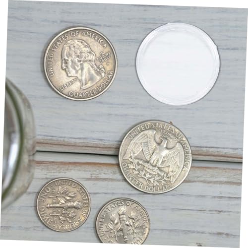 Cajas transparentes para monedas 200 pcs Sewroro miniatura 5