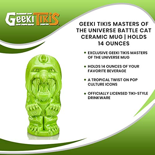 Taza de cerámica Geeki Tikis Battle Cat Masters of the Universe miniatura 6