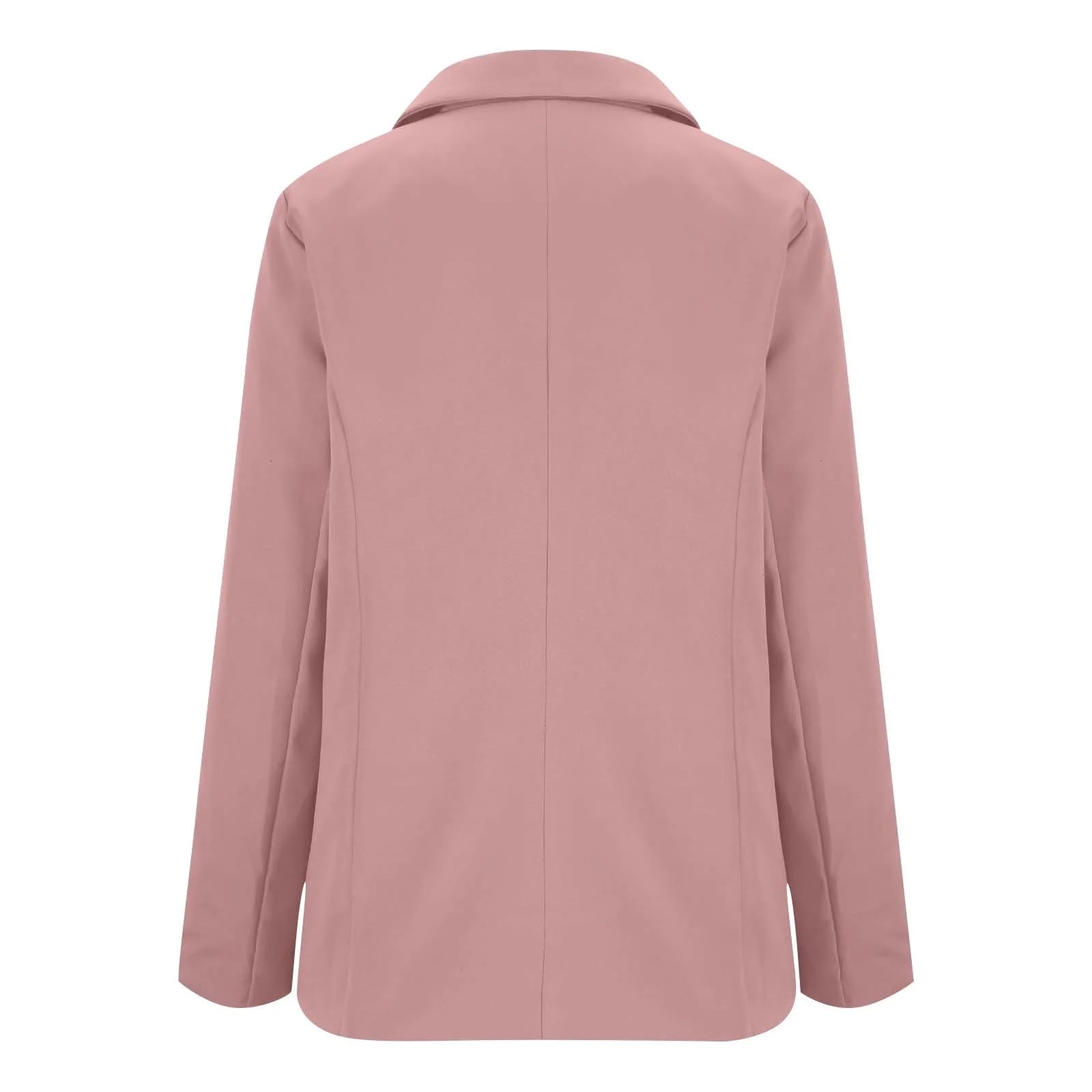Generisch Blazer Damen Elegant Jacke Business Sweatblazer Mit Knöpfen