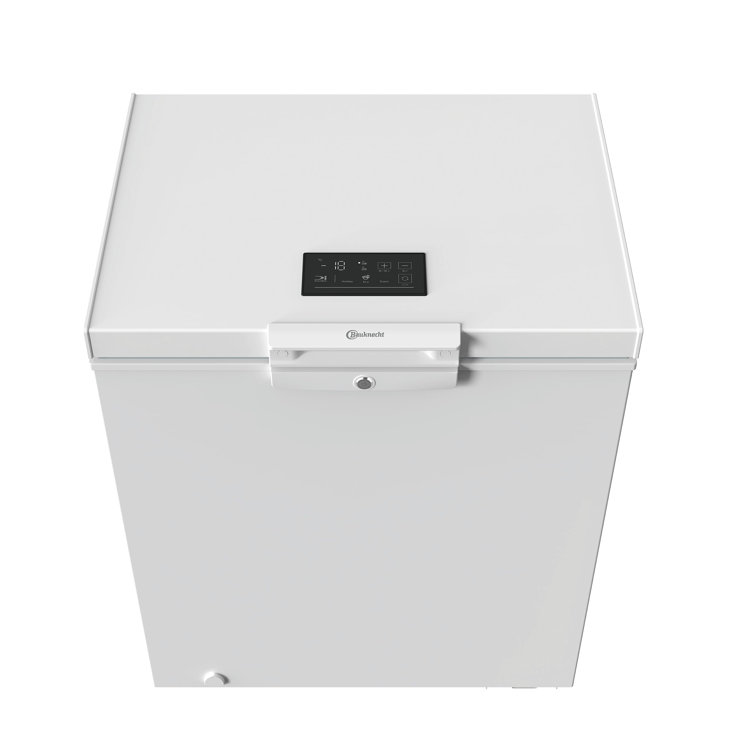 Bauknecht GTE 142MD Gefriertruhe, 142 l Nutzinhalt, Multi Zone Kühl- und Gefrierfunktion, WinterProof, Touch Display, Supergefrierfunktion, Door Balance, leise 39 dB, Weiß | Supergefrierfunktion