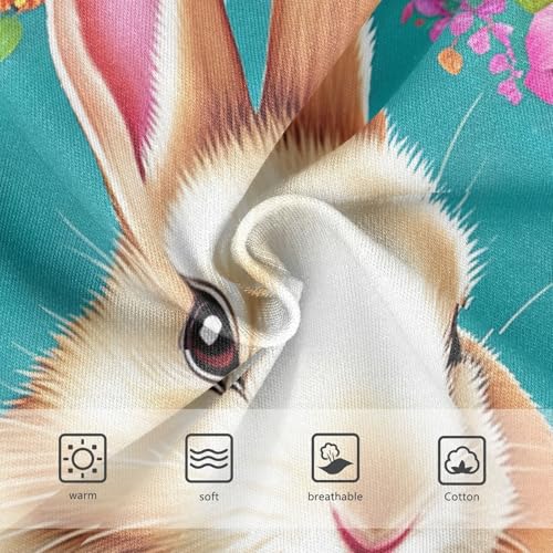 Cute Rabbit Floral Teal Girls Underwear Toddler 2t Cotton Little Girl Panties Designer Briefs Underpants3