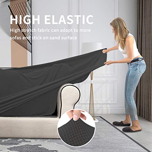 Easy-Going 2 Pieces Stretch Couch Cover Sofa Cover For Dogs Washable Sofa Slipcover For Separate Cushion Couch Spandex Jacquard Fabric Elastic Furniture Protector For Pets thumb #3