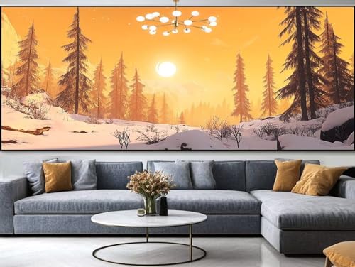 Diamond painting blanc 140x70cm avec square strass et kit complet