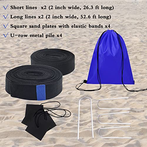2 in 1 Volleyball Lines, Beach Volleyball Lines, Volleyball