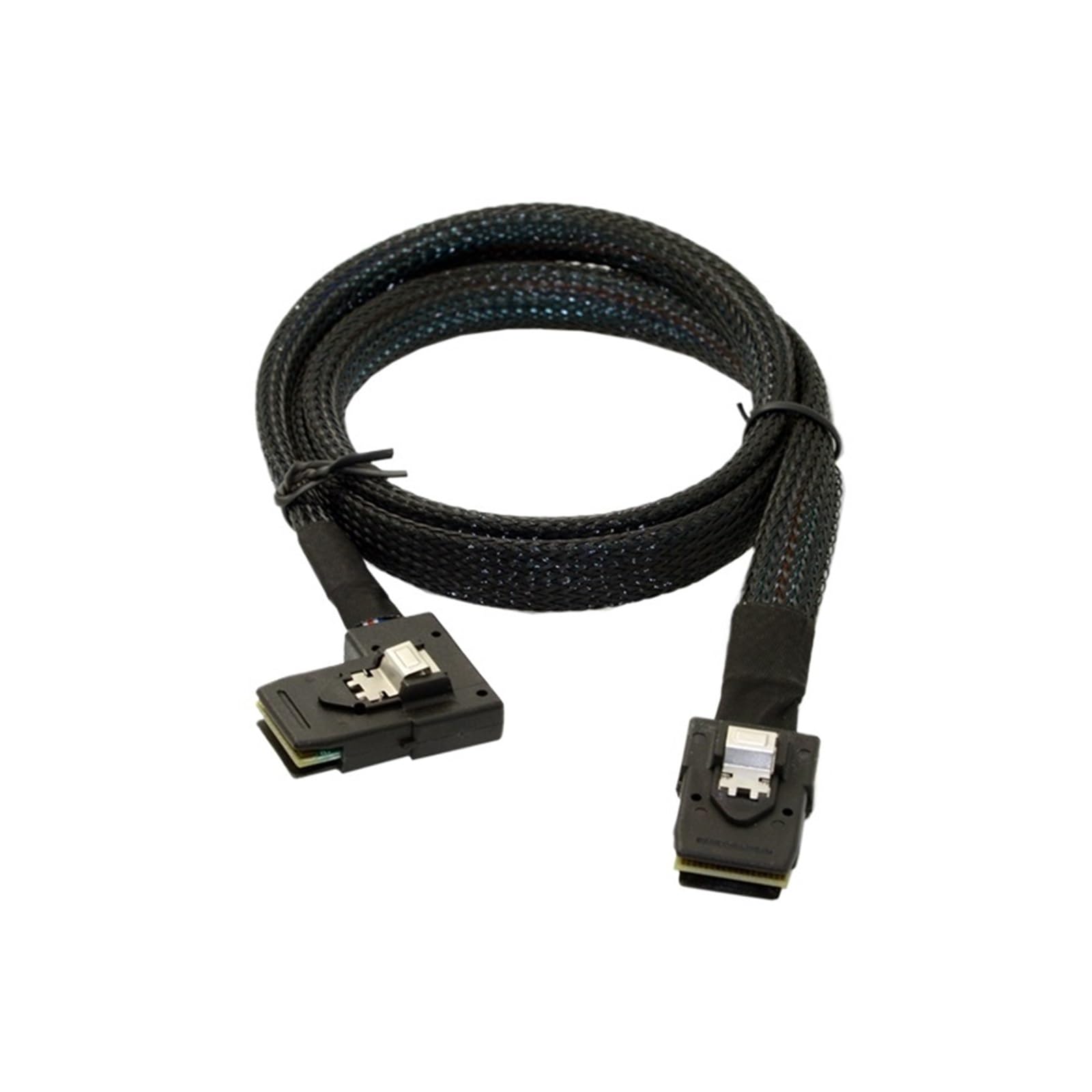 Cable de datos SFF-8087 a 8087 de 90 grados de 36 pines en la esquina izquierda del cable de disco duro interno del servidor de la placa base (0,8 m)