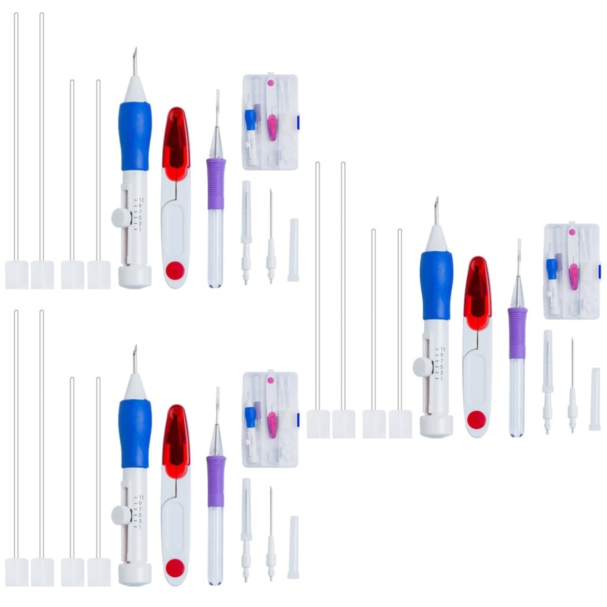 ARTIBETTER 2pcs Punch Needle Kit Embroidery Pen Set Hand Embroidery Kit for Thread Knitting Sewing