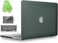 Vista 20 de UESWILL Funda rígida mate 3 en 1 compatible con MacBook Pro (Retina, 13 pulgadas, finales de 2012/2013/2014/principios de 2015), modelo A1425 / Negro