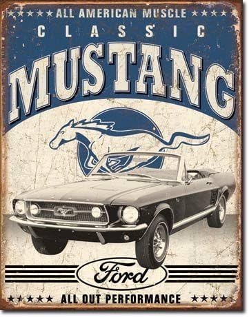 Vintage Ford Tin Sign Bundle - Ford Motor Co. Historic Logo, Classic Ford, F-Series Trucks, Ford Parts Used Here. Plus Genuine Parts Magnet.