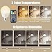 Brightown E26 Rechargeable Light Bulb with Remote Timer and 3 Color Temperatures, Battery Backup Bulb for Sconces and Lamps, E26 Detachable Charging for Non-Hardwired Fixture, Dimmer, 700LM