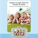 3 5in Childproof Toy Camera, Babies Selfie Camera, Game and MP3 Function Camera with 3 5in HD Screen Digital Toy Camera for Kids Aged 3‑10(Blue)