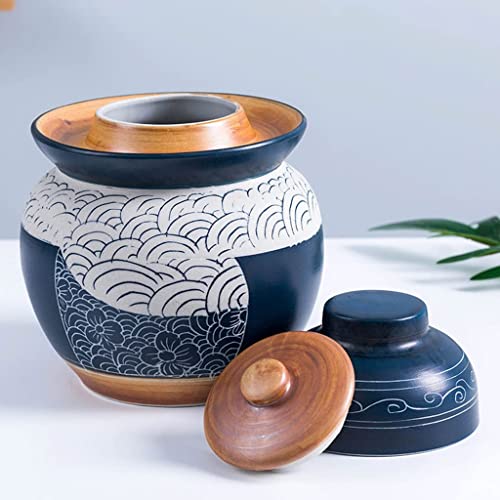 Fermentador de gres de porcelana tradicional con sello hermético de agua 7