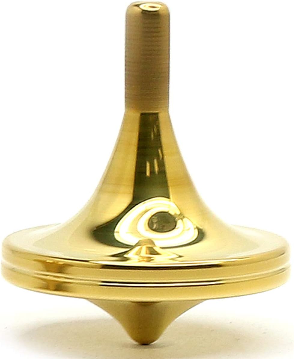 KCTTCH Luxury Pure Copper Spinning Tops - Built to Last Forever -The Perfect Balance Between Performance and Beauty (Gold)