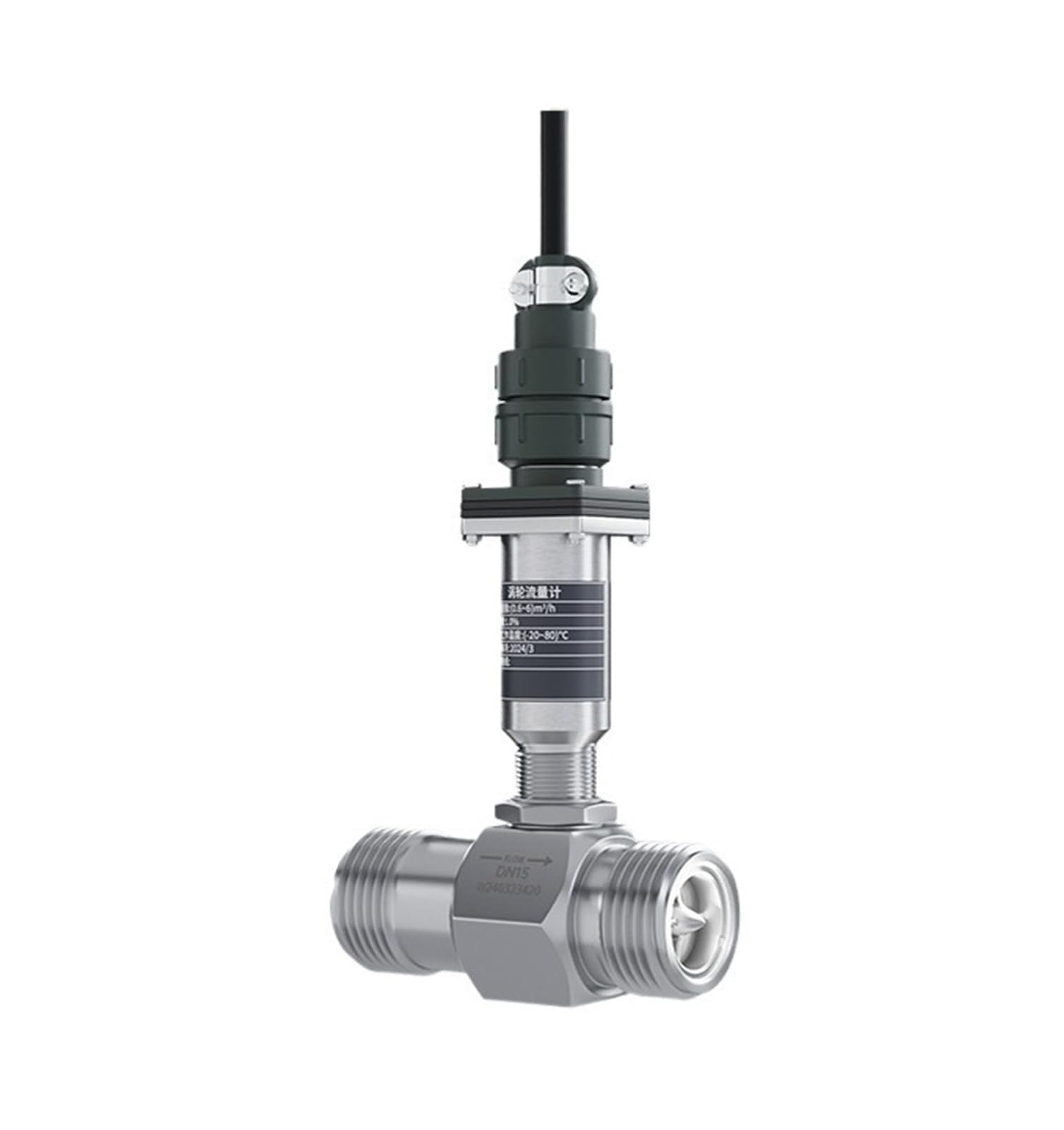 TBZOQAID Stainless Steel Flow Meter Liquid Pipe Sensor(DN10 thread)