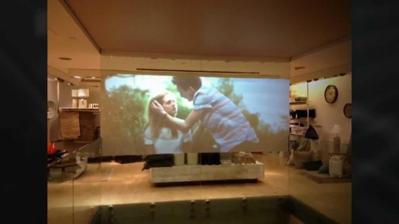36" X 60" Rear ADHESIVE Window Film PROJECTION SCREEN MATERIAL