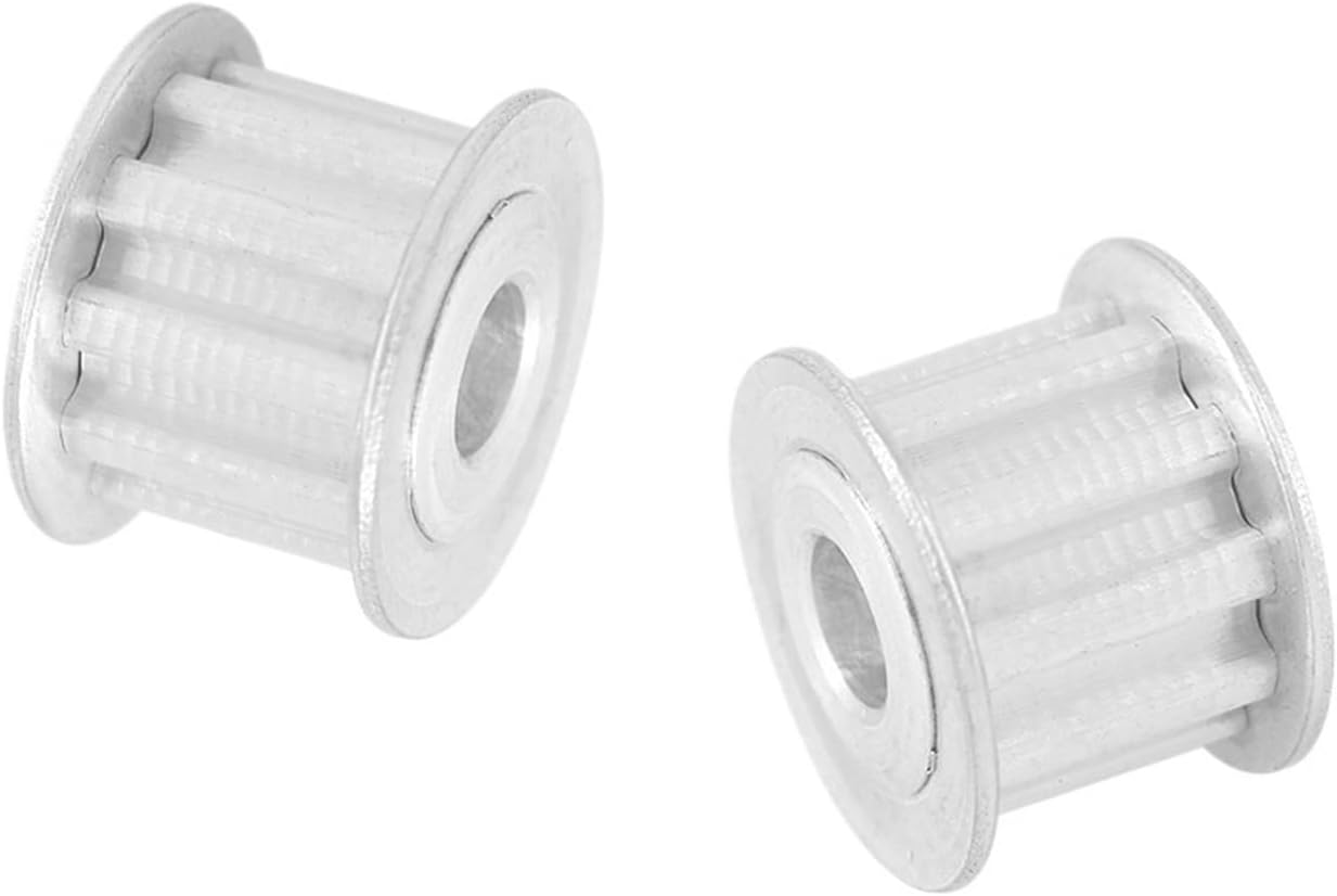 2PCS XL 12T Pulley 4/5/6/6.35/8mm Inner Bore Tooth Belt Pulley 11mm Belt Width Pulley Wheel for Machine(6mm)