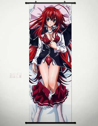 Home Decor High School DXD New Cosplay Wall Scroll Poster Rias Gremory 17.7 X 49.2 Inches- 034