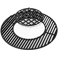 Uniflasy 8835 Cast Iron Gourmet BBQ System Cooking Grate for 22.5 inch Weber Kettle Grill, One-Touch Bar-B-Kettle Master-Touch, Performer, Recteq Bullseye, Barrel 22" Sear Charcoal Grill Accessories