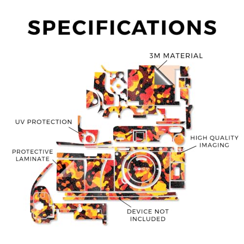 Image of Glossy Glitter Camera Skin Compatible with Sony A6700 Mirrorless Camera (2023) - Warm Modern Camo - Premium 3M Vinyl Protective Wrap Decal Cover - Easy to Apply | Crafted in the USA by MightySkins