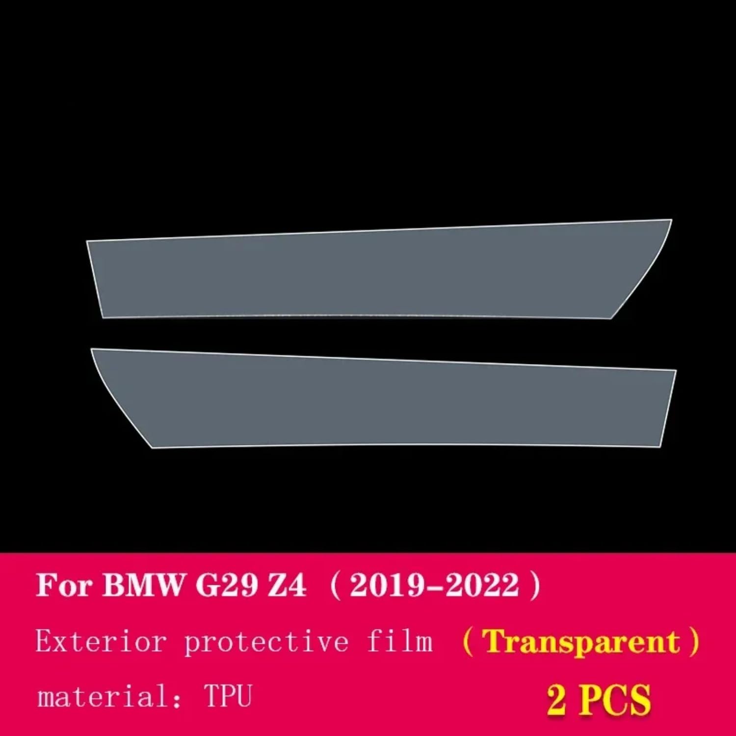 Pellicola protettiva per carrozzeria auto, in poliuretano termoplastico, resistente ai graffi, per BMW Z4 G29 2019-2023 (A trasparente)