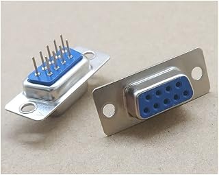 10 Pcs D-SUB DIP 9 Pin Female Solder Type Straight Connector Socket DB9F DB9 RS232