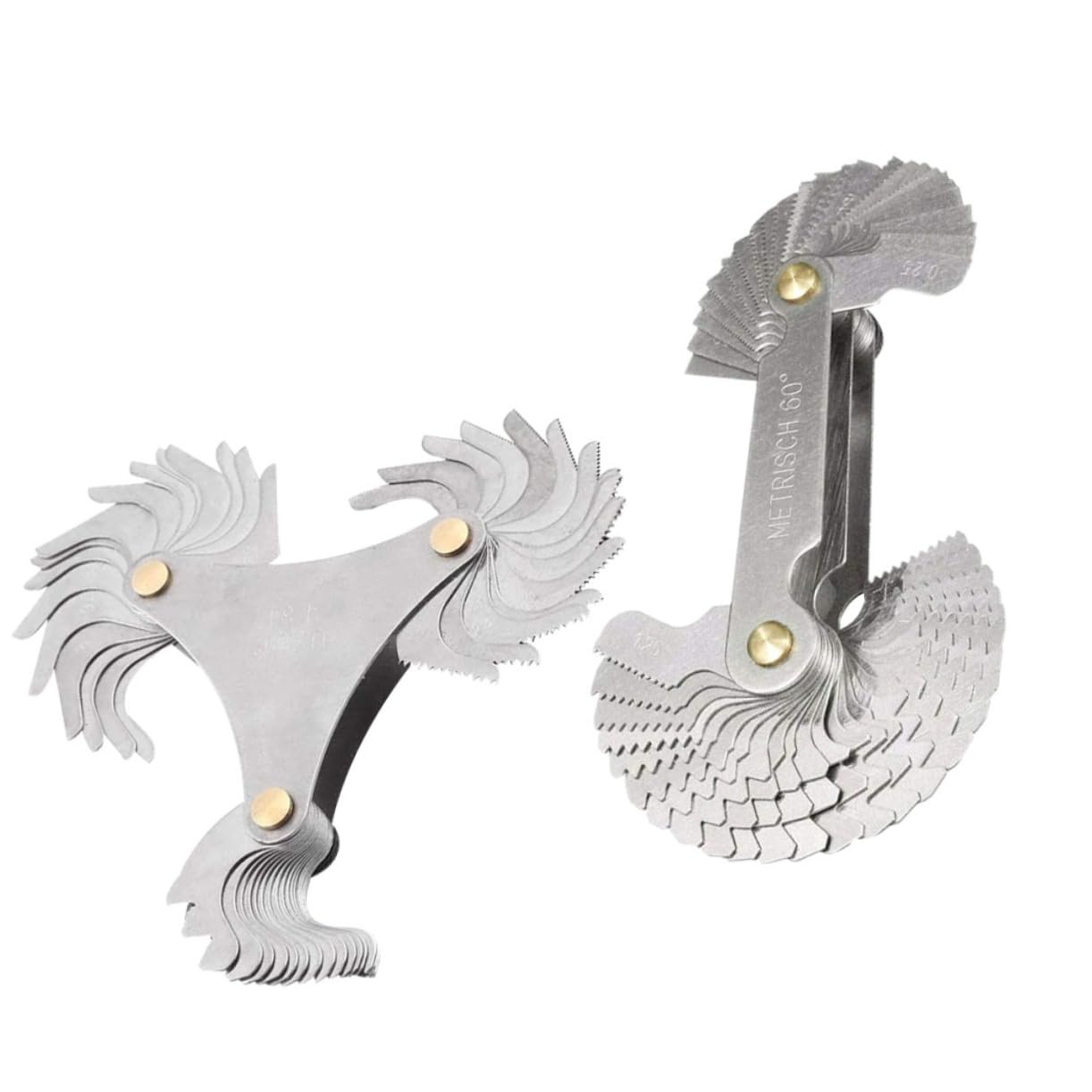 CIYODO Thread Pitch Gauge Bolt Thread Gauge and Metric Stainless Steel Center Gauge for Easy Adjustment