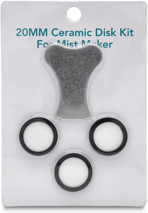 3x 6x 10x Ceramic Disc Kit Humidifier Maintenance Kit Ceramic Disc + Mist Generating Gusset Ceramic Disc Kit for Key Replacement Parts