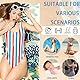 YOUYIKE Strandtuch Mikrofaser Handtuch, 70x140 cm Badetuch mit Tasche, Saugfähig und Schnell Trocknende Strandhandtuch, Leichtes und Dünnes Tragbares, Sandfrei, für Strand, Schwimmen