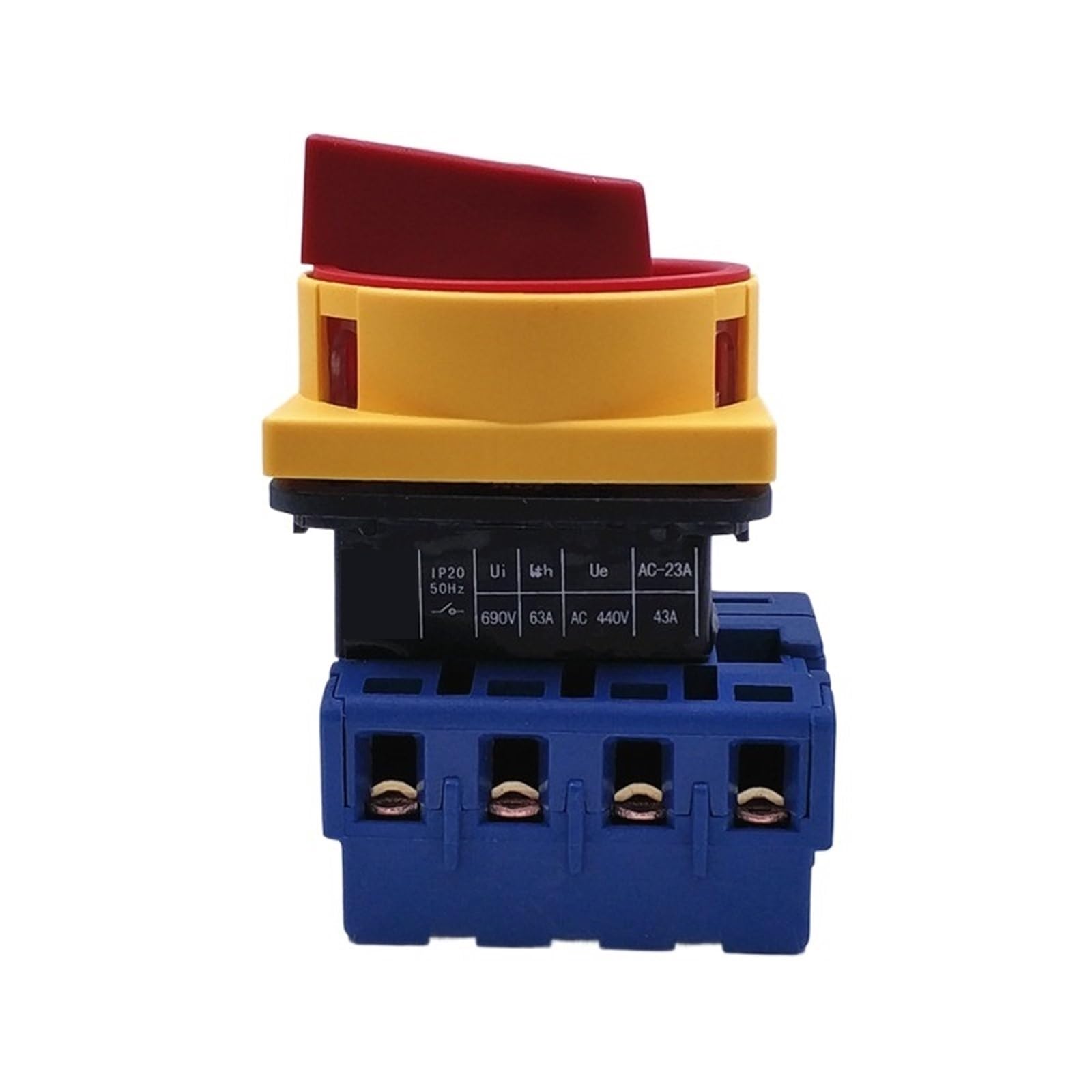 1 pièces interrupteur d'isolateur LW30-4P marche-arrêt 690V 25A/63A-80A100A cadenas 2 positions 4 interrupteur à came rotatif arrêt d'urgence(25A)