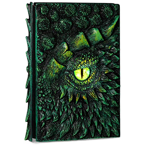 Journal de dragon en relief 3D molshine vert le cadeau idéal pour carnet de croquis