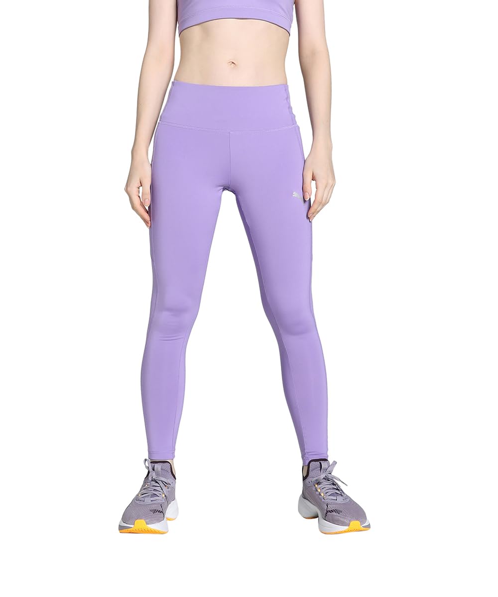 Polyester Mid Rise Tight Fit Womens Athleisure Tights (S22PUMA52161101-P)-image-0