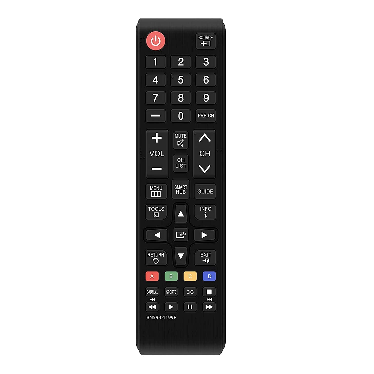 Original Universal Remote Control Compatible for Original Samsung TV for All LCD LED HDTV 3D Smart TVs Remote, Black-picture-21