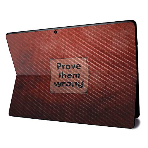 Image of MightySkins Carbon Fiber Skin for Microsoft Surface Pro X - Prove Them Wrong | Textured Carbon Fiber Finish | Easy to Apply, Remove, and Change Styles | Made in The USA (CF-MISURPRX-Prove Them Wrong)