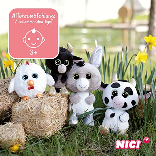 NICI Glubschis: Das Original – Glubschis Schlüsselanhänger Esel Donki 9 cm – Esel Kuscheltieranhänger mit Schlüsselring für Schlüsselband, Schlüsselbund & Schlüsselhalter – Taschenanhänger
