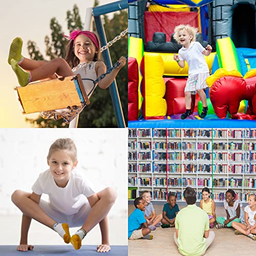 HYCLES Toddler Boy Girl Socks, Non-Slip Cartoon Animal Ankle Baby Socks for Kids 1-7T Sticky Sock4