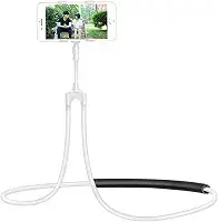 Suporte Flexível para Celular Suspenso no Pescoço Lazy Stand Colar 360 Graus Assistir TV Jogar Vídeos Ler Selfie Casa Escritório Viagem Compatível com Celulares